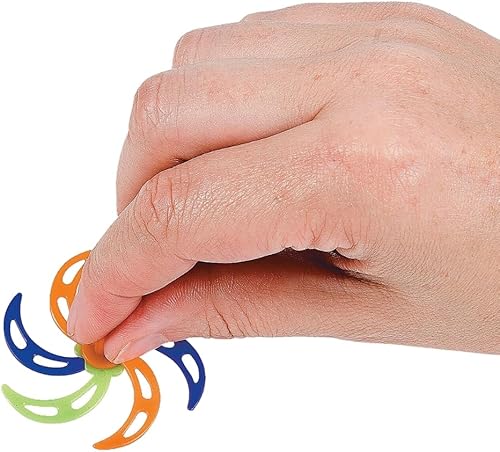 Miniatura 2 de Fun Express - Tapas giratorias de neón de plástico (4dz) - Juguetes - Juguetes de valor - Tops - 48 piezas