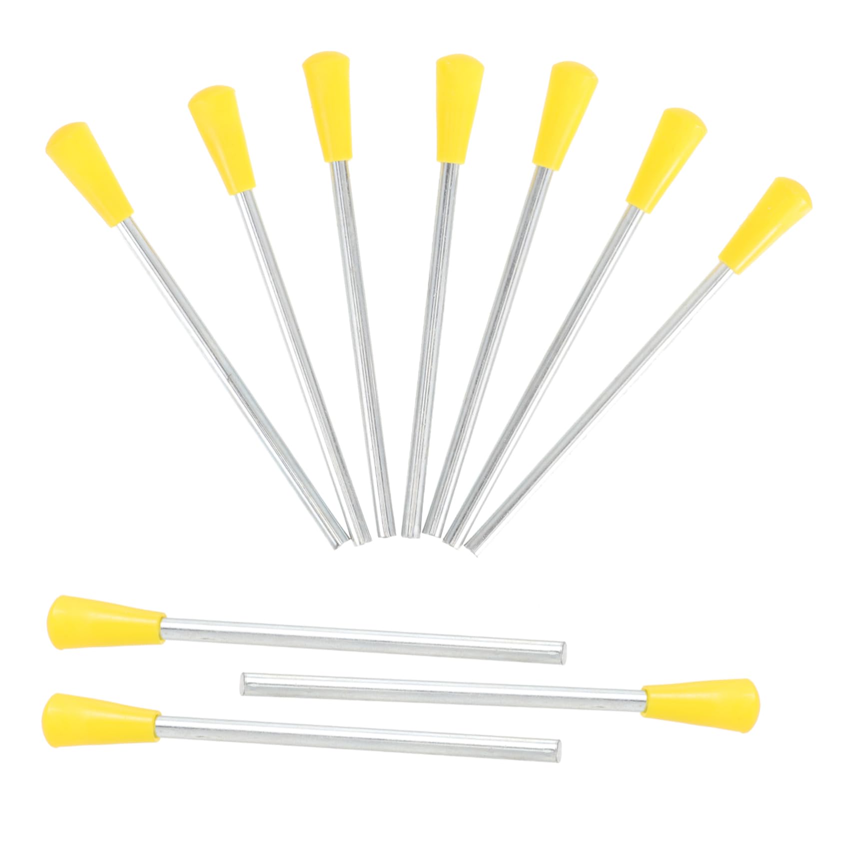 GOOHOCHY Percussion Triangle Iron Stick Set 10pcs Triangle Instrument Accessories