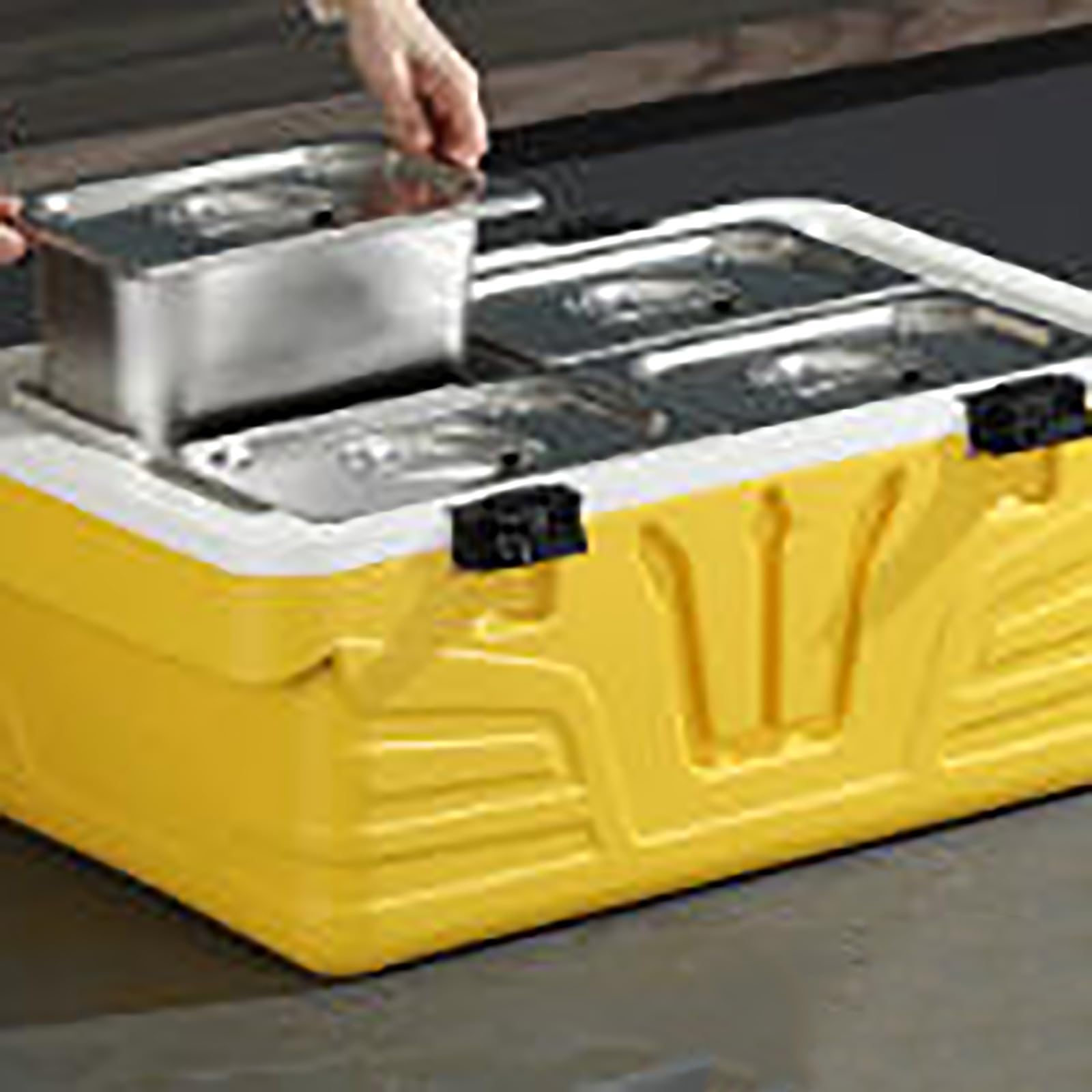 JOSOGO Stainless Steel Insulated Box, Portable Thermal Cooler Box Leakproof for Camping Picnic Travel Food Drinks Storage(4C)