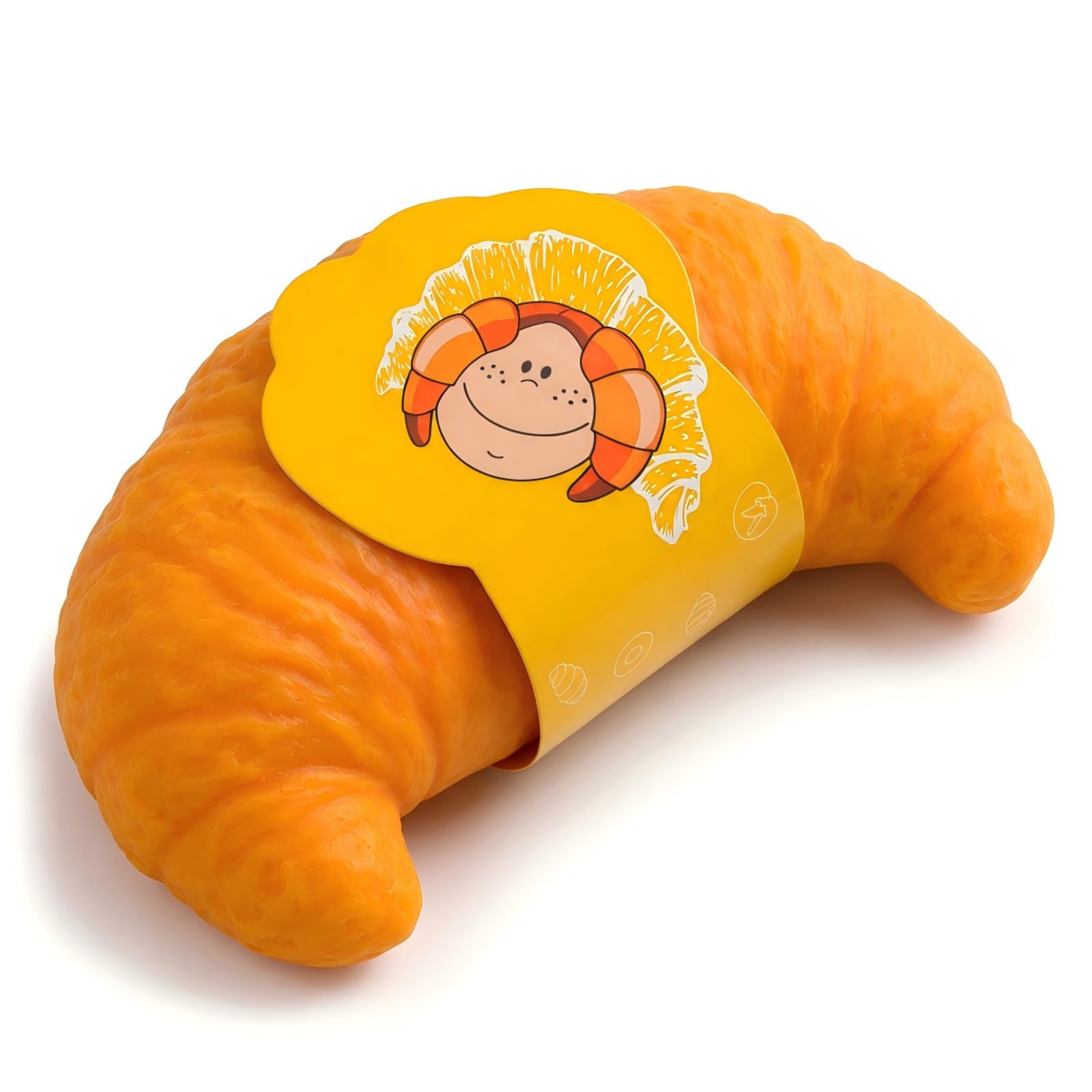 Bread , Large Croissant Food , Slow Rising Fidget and Creative Desk Decor, Novelty Fake Food Stress Relief