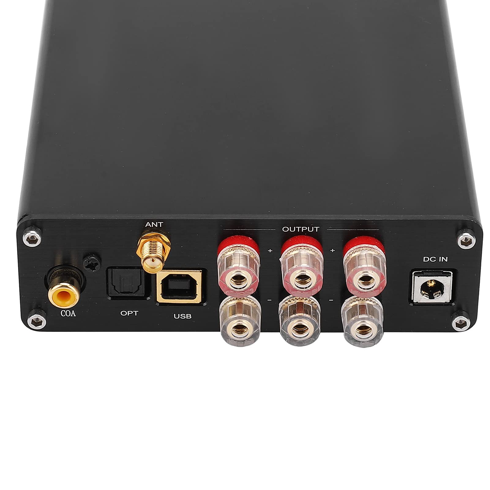 Omabeta Amplificatore di Potenza Lettore Audio Digitale Bluetooth 5.0 Ad Alta Potenza per Home Theater Portatile in Alluminio 50W