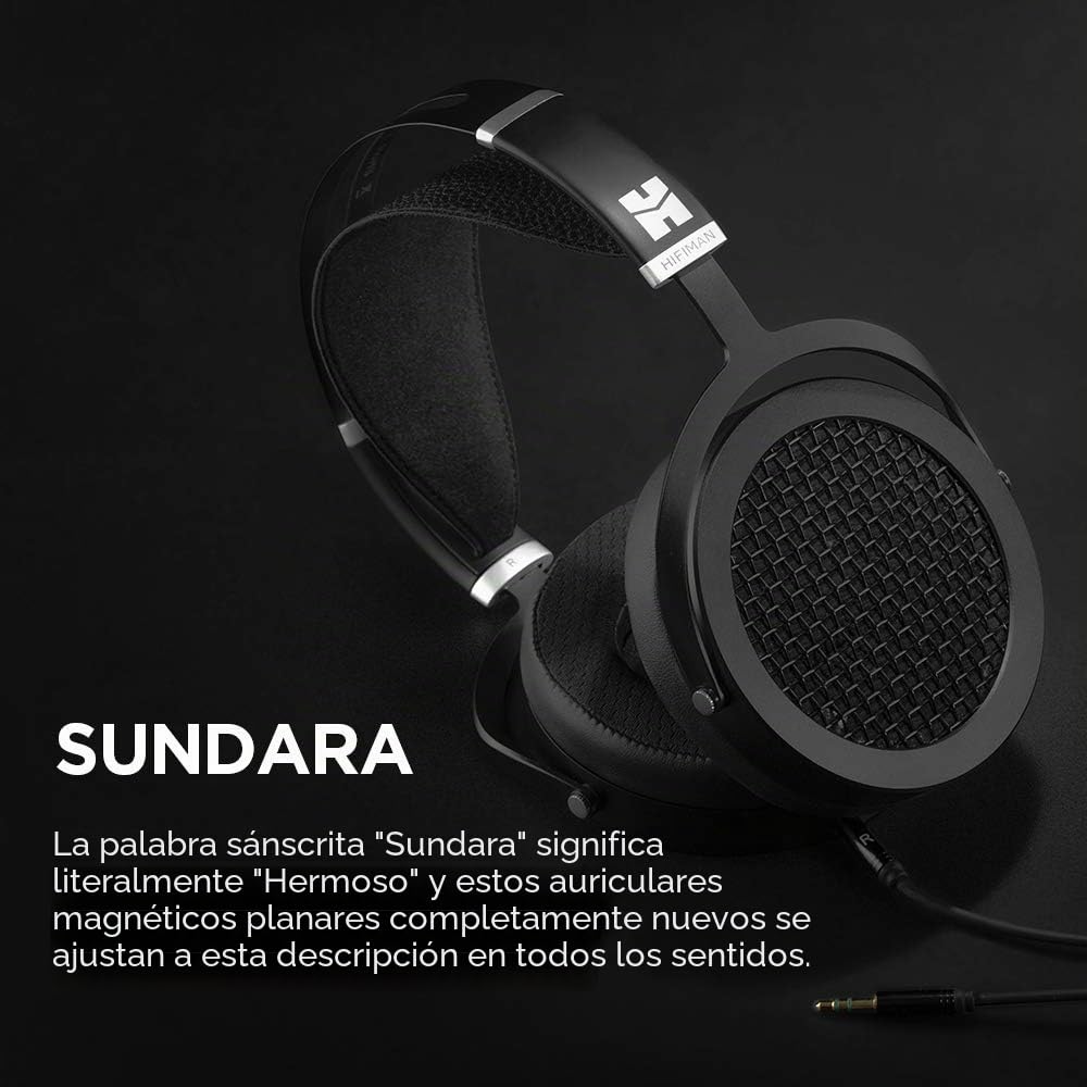 HIFIMAN Sundara Auriculares de Diadema magnéticos planares con diseño de Alta fidelidad Fácil de Alimentar Adecuado para iPhone/Android Cómodo Arco de Auriculares Abiertos Cable fácil de reemplazar -