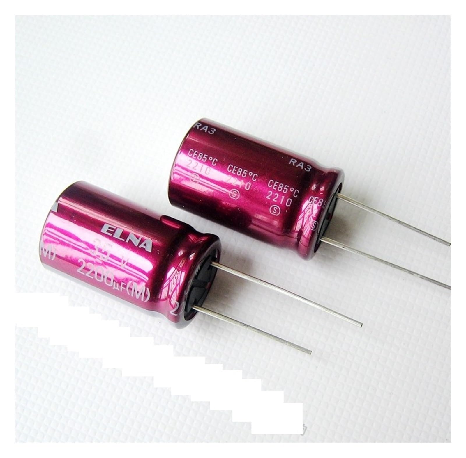 10pcs 2200UF 35V Capacitor 35V2200UF 16 * 25 RA3 Purple Robe EKFBQBGW