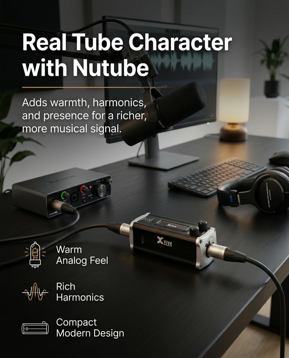 XVive Preamplificatore a tubo in linea P2 per microfoni dinamici