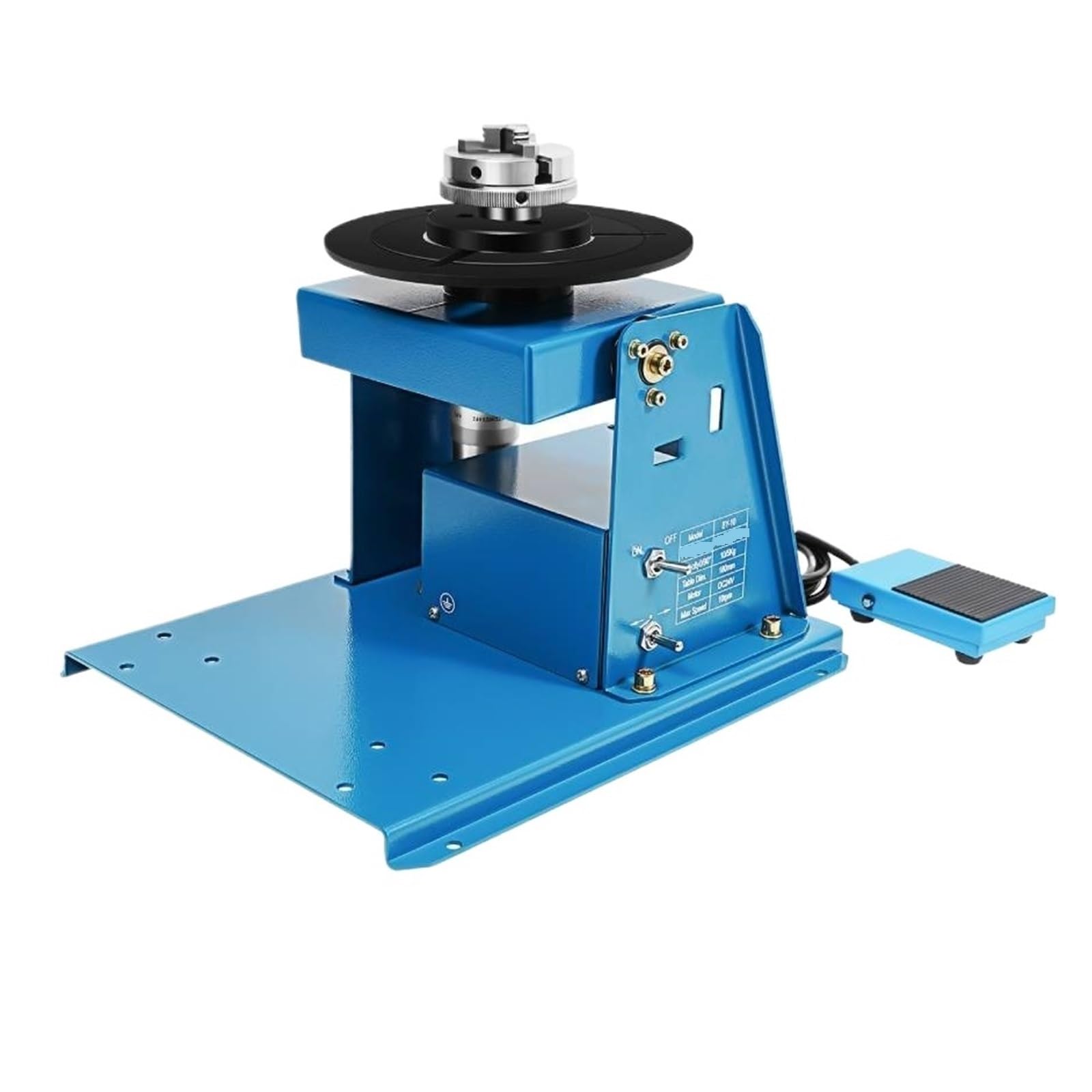 10W 10rpm Rotary Welding Positioner 22lbs Load Turntable Precise Efficient for Small Workpiece Smooth Rotation