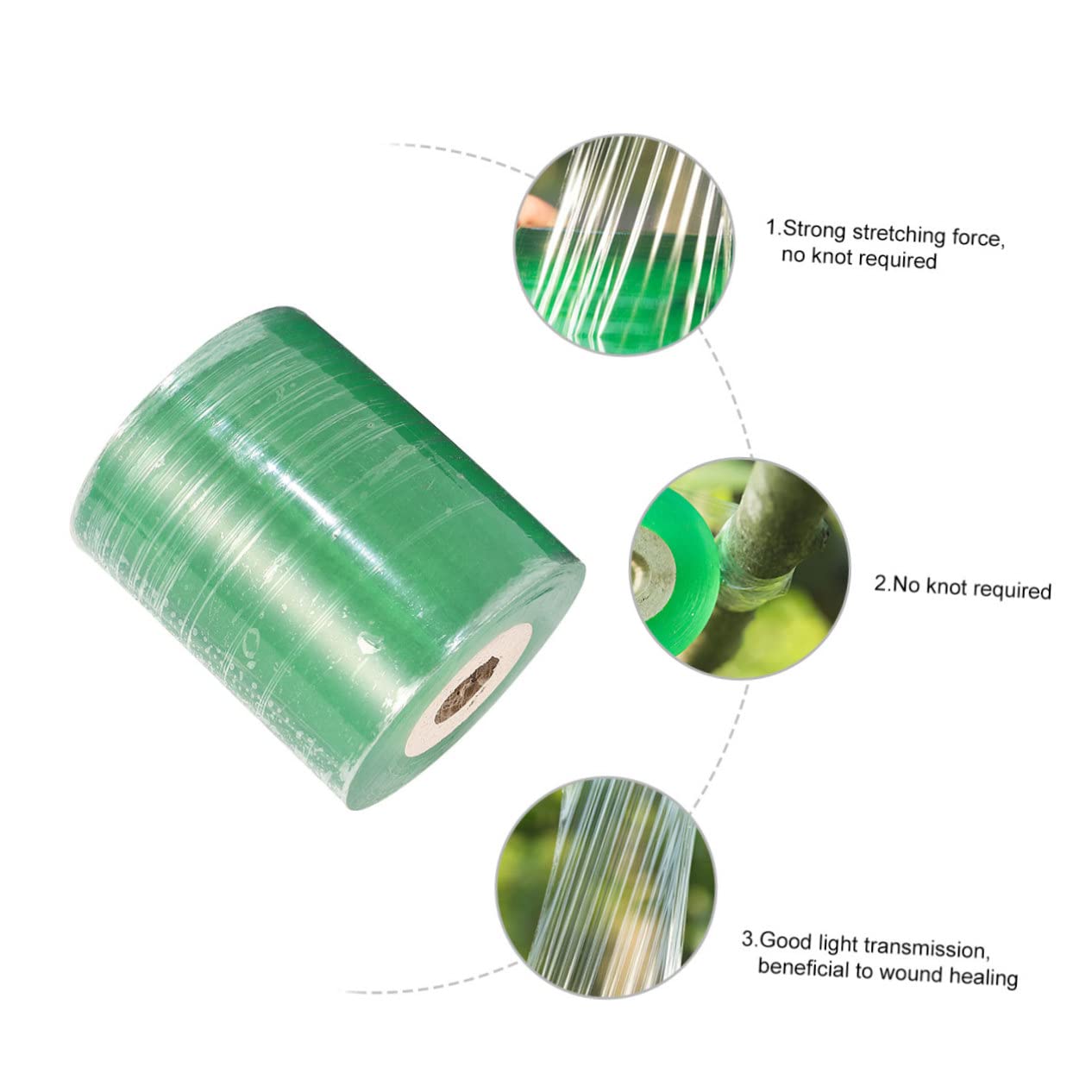 STOBOK PVC Selbstklebend Veredelungsband Grün für 3cm 4 Rollen Pflanzen