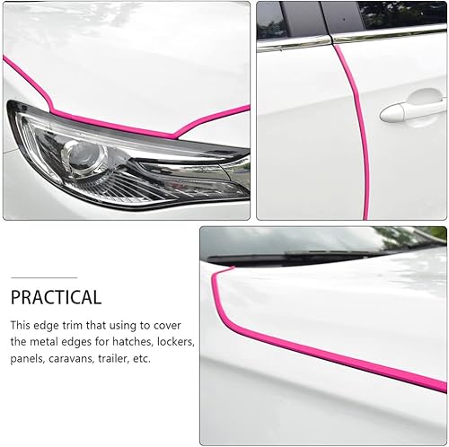 Miniatura 6 de Protectores de puerta de automóvil, 32.8 pies de goma para proteger bordes de automóviles, barcos, vehículos, sello de puerta en forma de U,