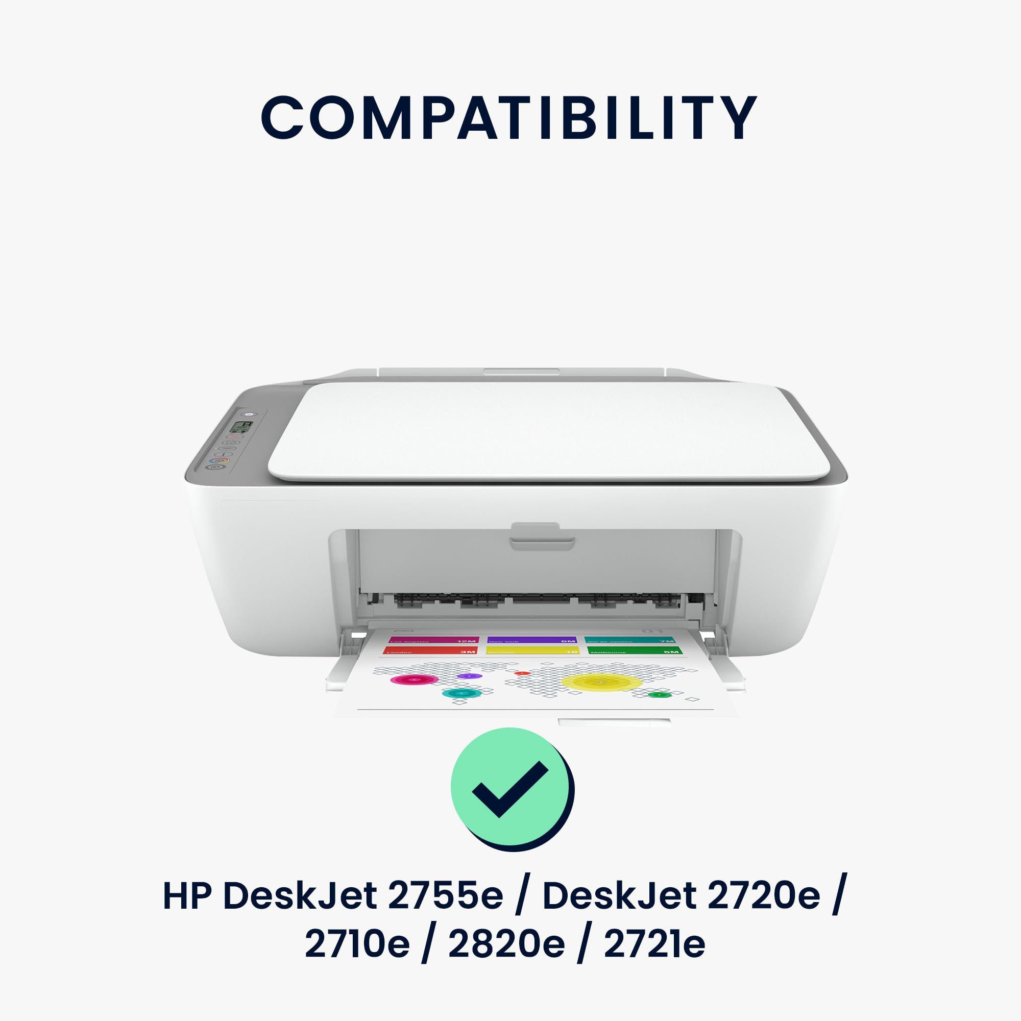 HP DeskJet 2755e Housse de protection kwmobile chocolat