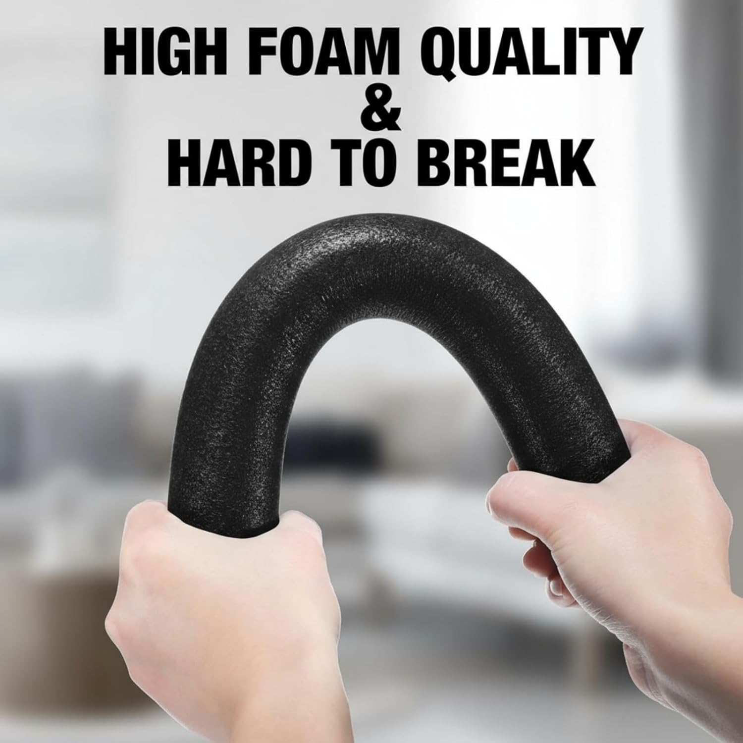 Namalu 12 Pieces Sofa Slipcover Tuck Grips Stretch Non Slip Foam Stick Couch Slipcovers Stretch Stick Thicker Cushion Grip for Sofa Essential Tuck Grips for Furniture Protector (Black)