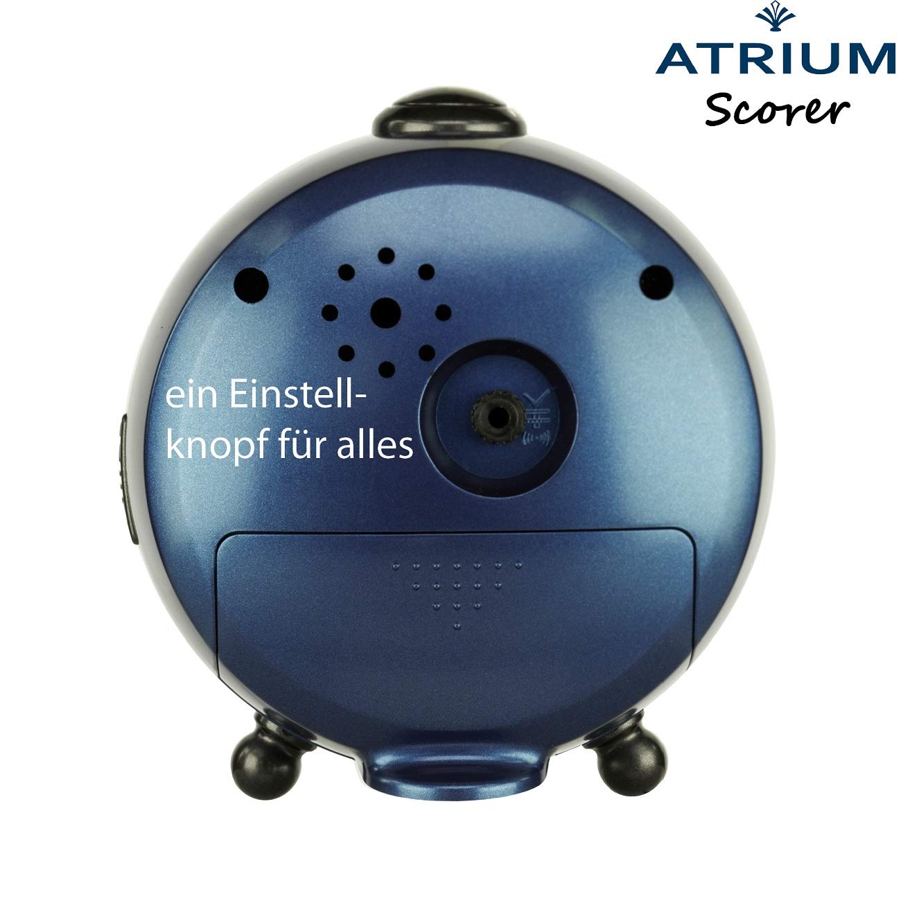 Atrium A921-5 - Réveil Enfant Analogique Silencieux Bleu/Orange Avec Lumière LED Et Snooze