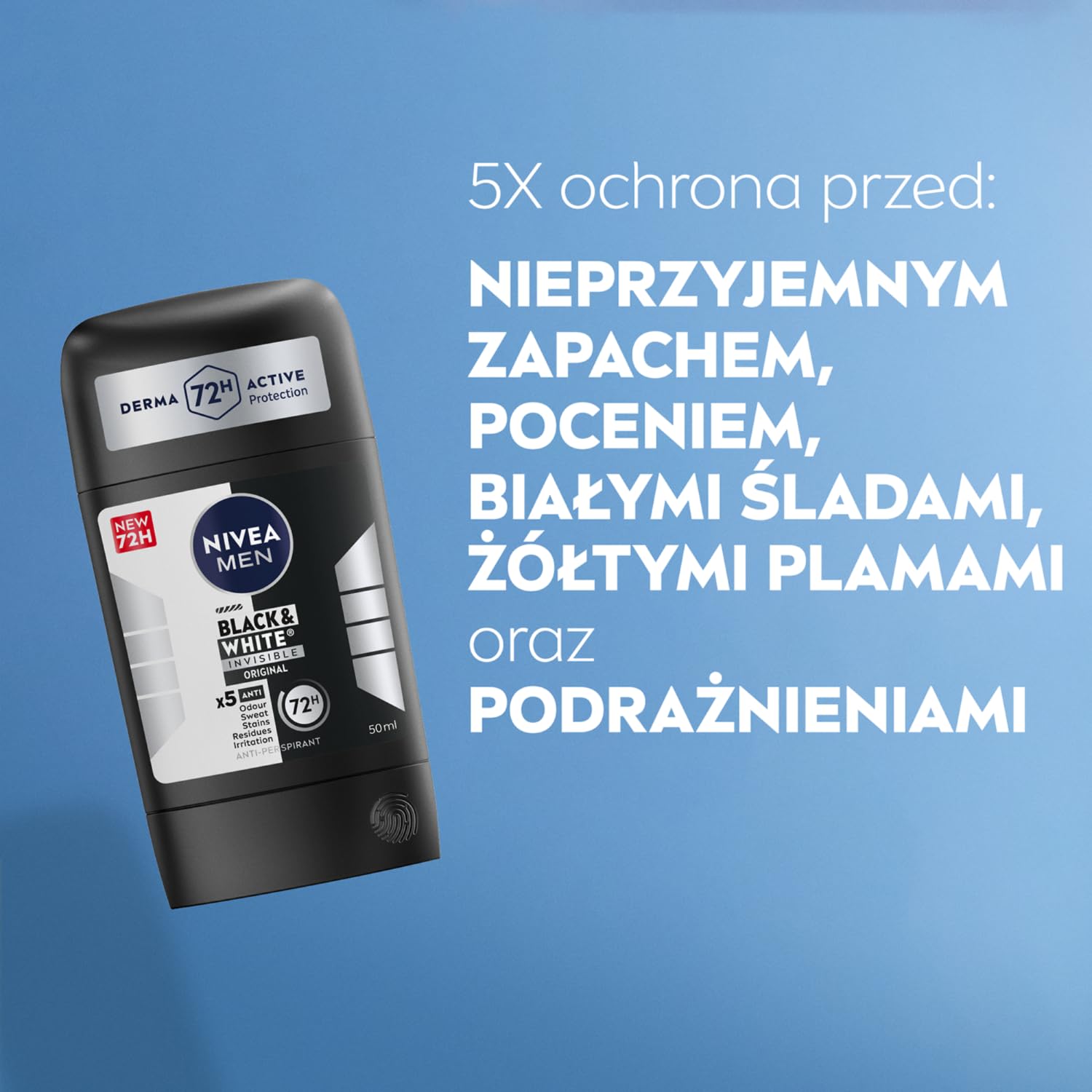 NIVEA MEN Black & White Original Antyperspirant stick 50 ml