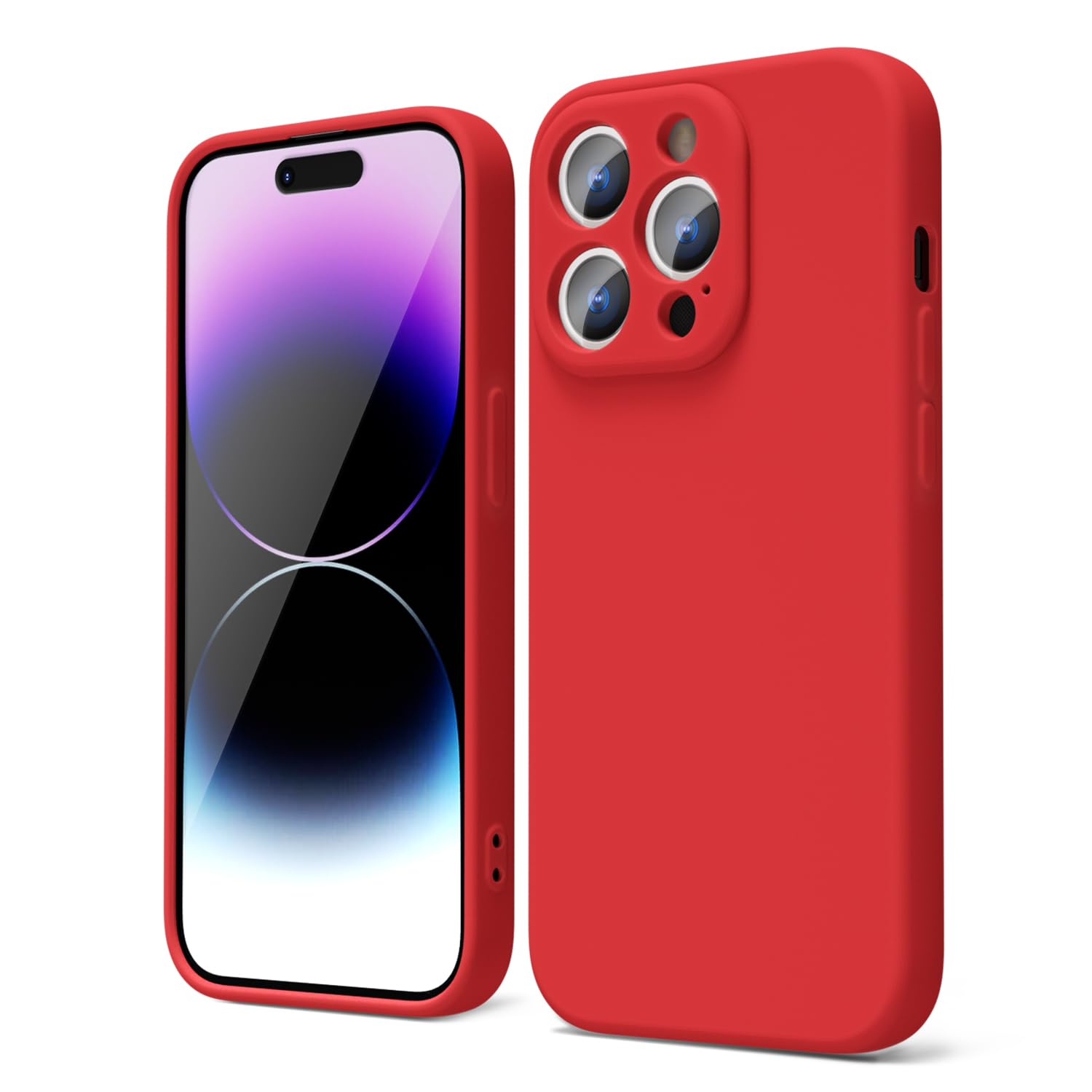 oakxco for iPhone 16 Pro Max Case Liquid Silicone, Soft Rubber Gel Elegant Aesthetic Basic Simple Cover, Cute Thin Slim TPU Matte Solid Color Plain Smooth Case for Women Girl, Light Pink — view 153