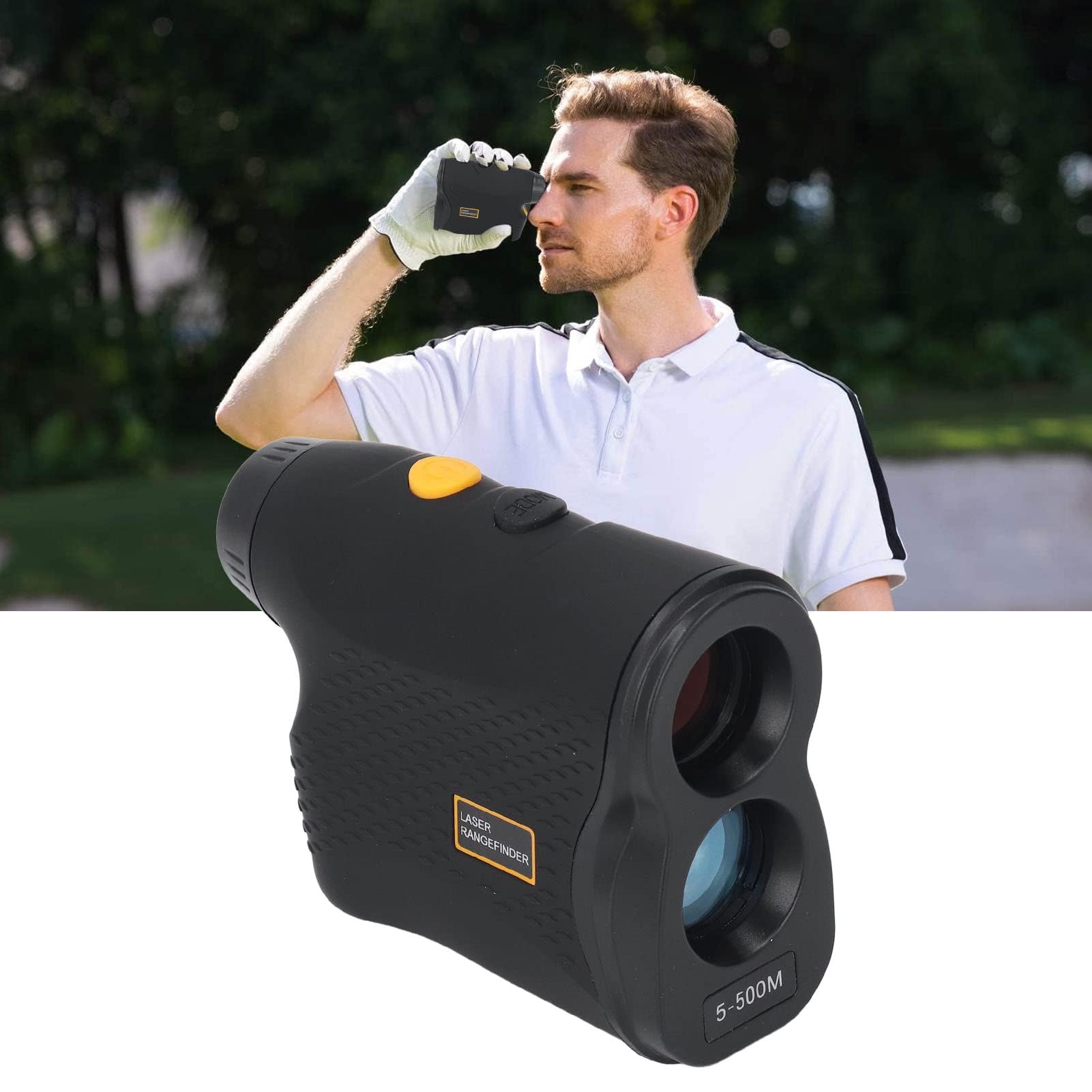 Golf-Entfernungsmesser Jagd-Entfernungsmesser mit 6-facher Vergrößerung, klare Sicht, Pulsvibration, schnelles Fokussystem und Aufbewahrungstasche für präzise Messung