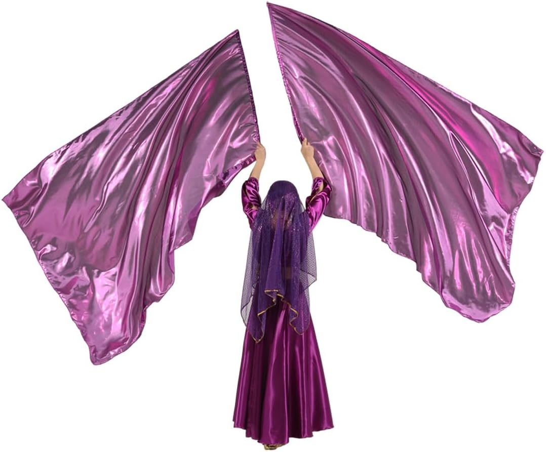 Praise Dance Worship Ensemble De Drapeaux - 2 Pack Drapeaux De Culte En Polyester Brillant Avec Tiges De 38-55 Pouces Pour Performances Et Spectacles Sur Scène Pour Danse Et Festivals