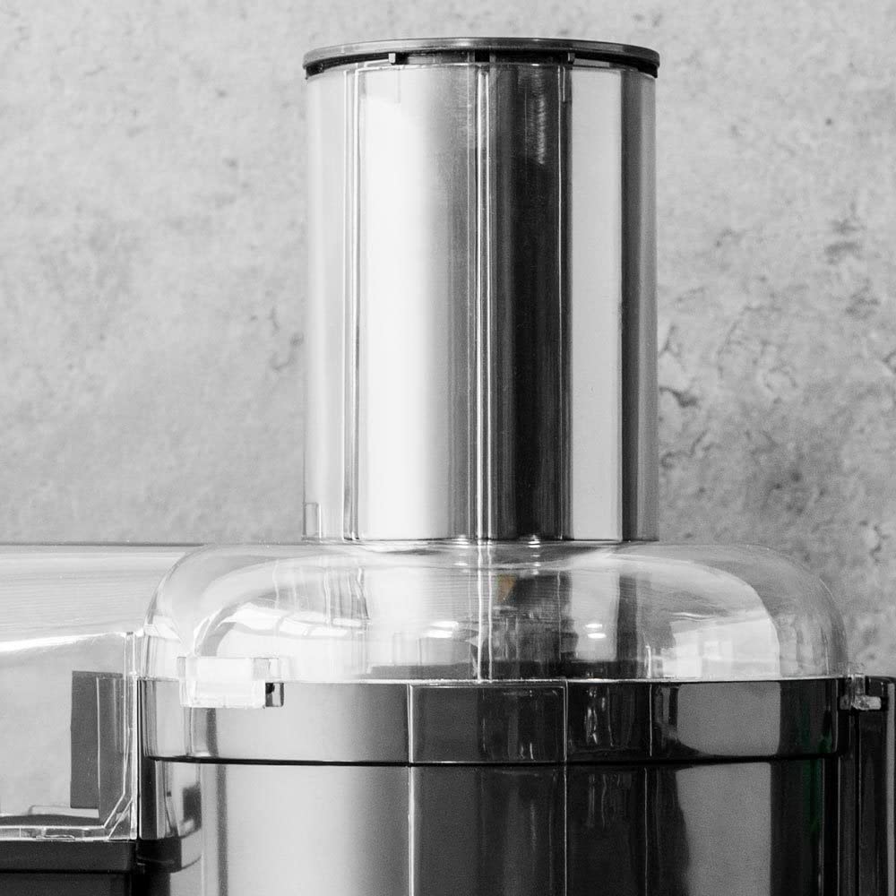 GASTROBACK #40117 Vital Juicer Pro - Praktischer Entsafter, XL- Einfüllschacht (Ø 75 mm), 700 Watt Motor, Tresterbehälter, Silber, Silberfarben