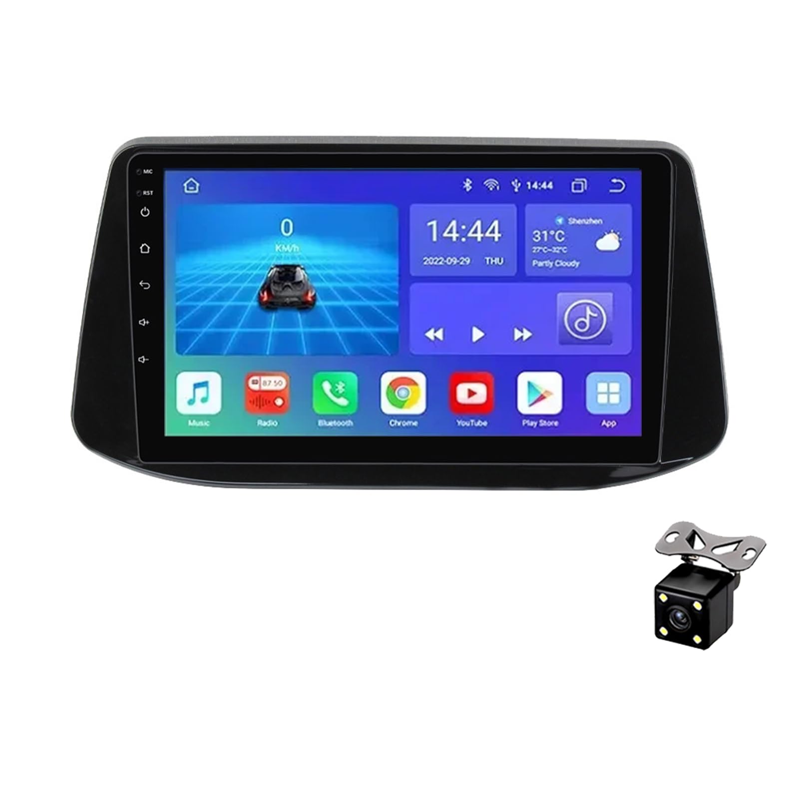 Autoradio Android 14 per Hyundai I30 2018 Navigazione GPS