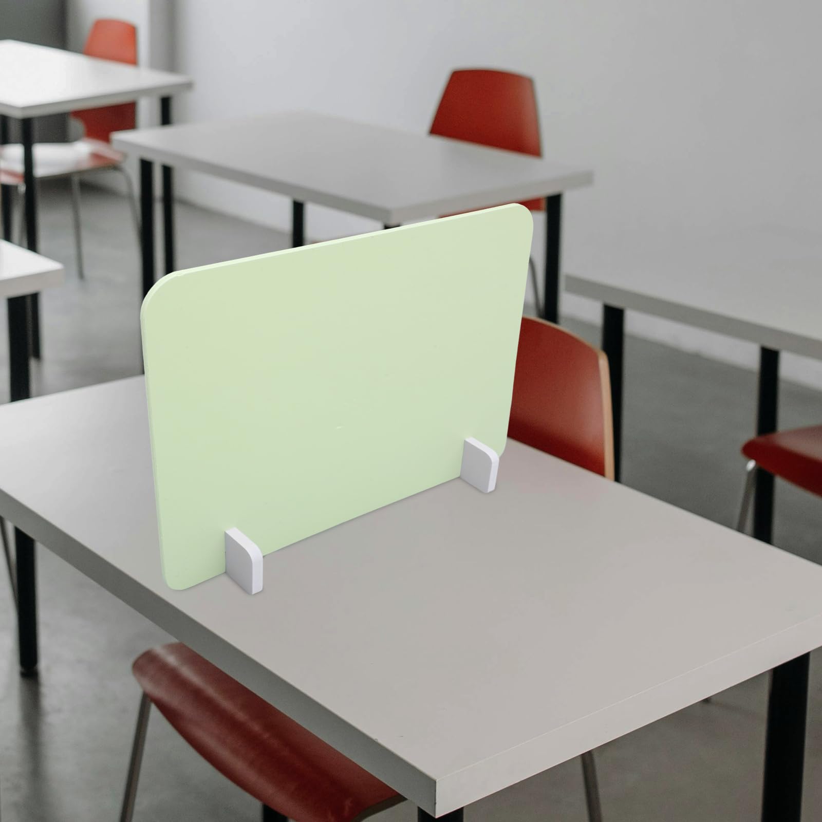 NUOBESTY 5 Sätze Trennwand für Schreibtisch Sichtschutzplatte Tragbare Absperrung Für Arbeitsplatten Trennwand Schreibtisch Niesschutz für Schule Büro Bibliothek