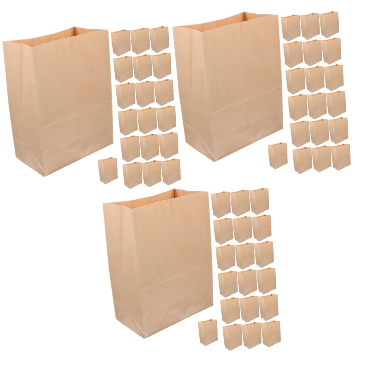Papier kraft sachets réutilisables SOLUSTRE pour snacks boîtes hermétiques de conservation