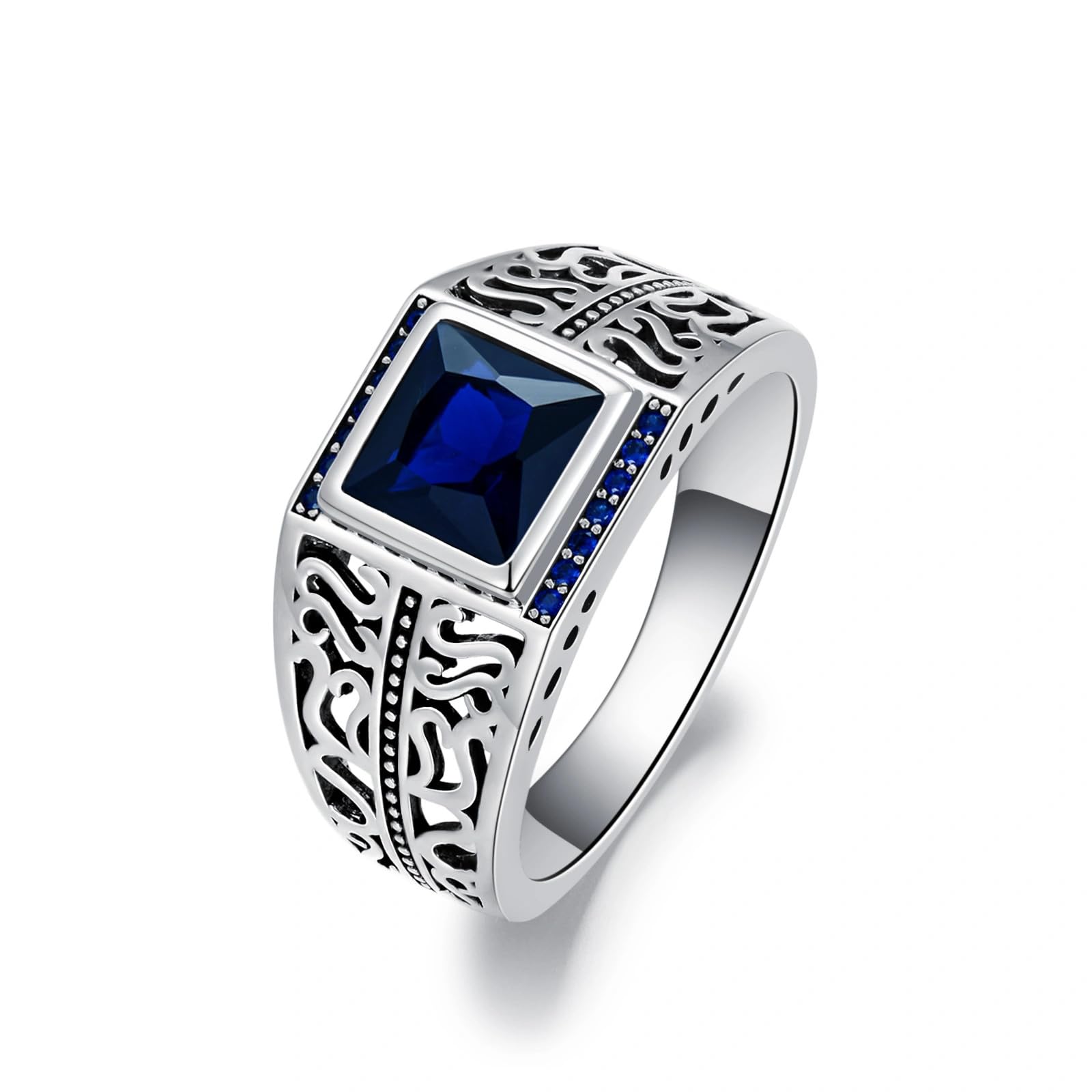 PYTALI Lapis Lazuli Ring For Men – Sterling Silver 925, Turkish Handmade, Luxury Jewelry Gift - View #8