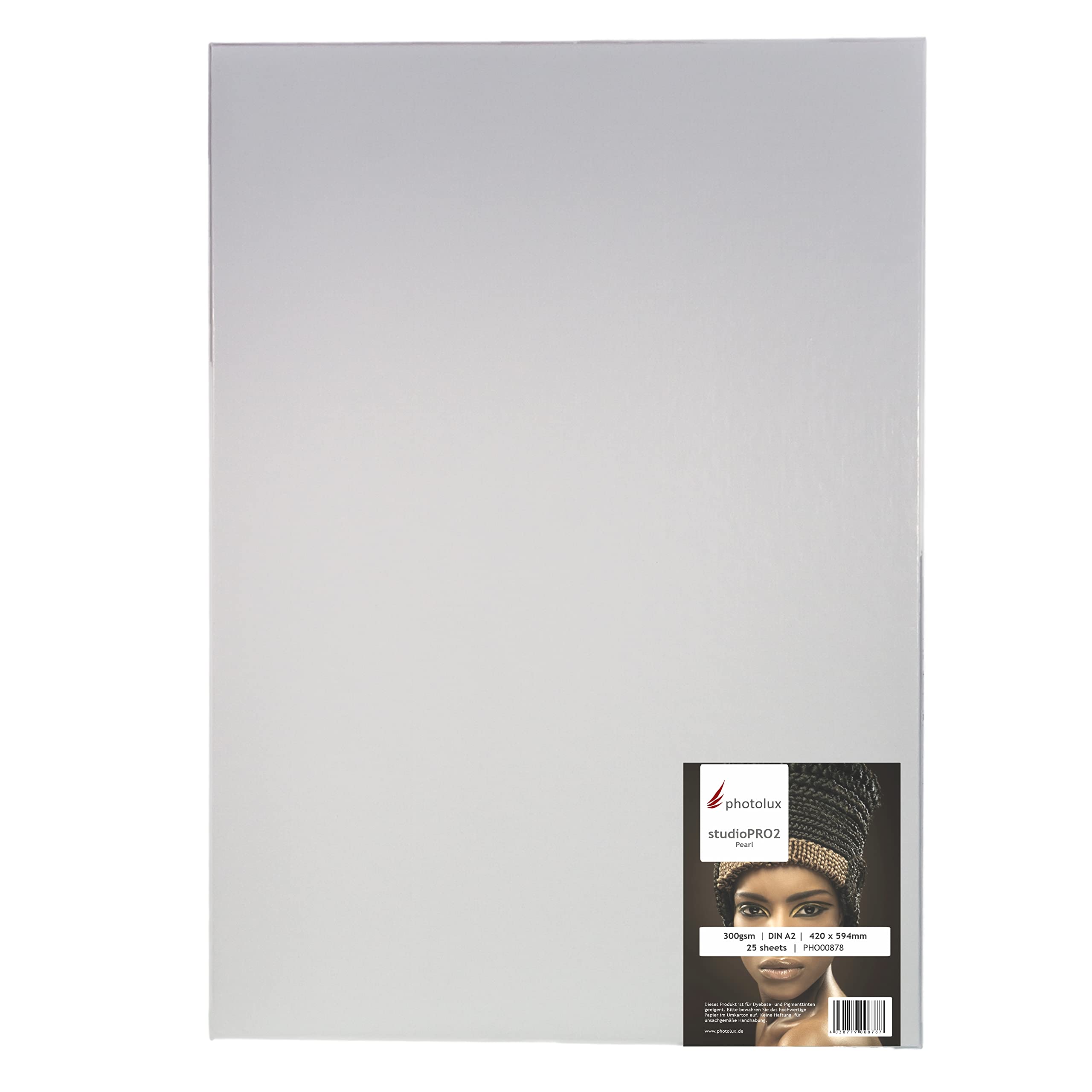 studioPRO Pearl 300 gsm, cool tone Fotopapier in Premiumqualität DIN A2 (420x594mm) 25 Blatt