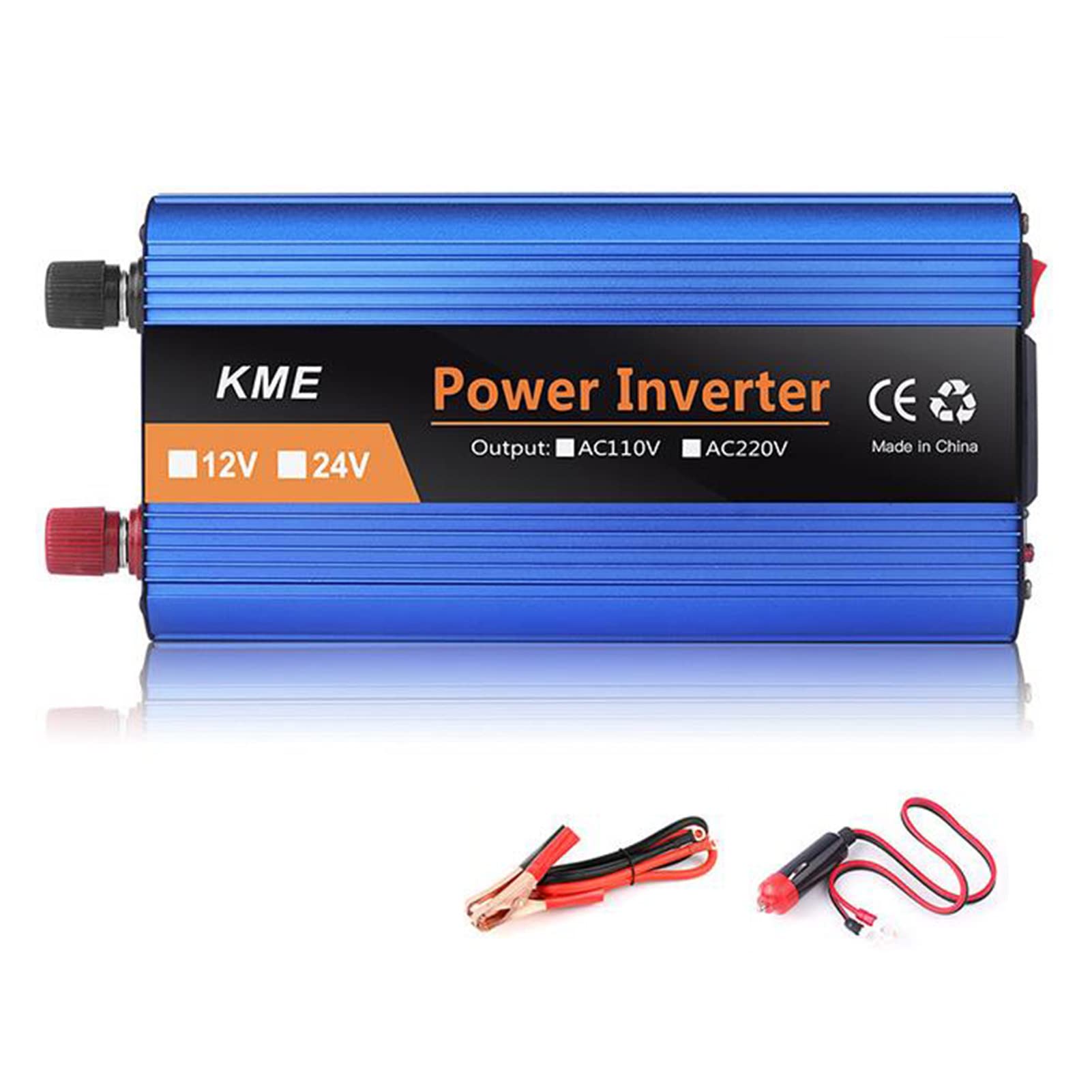 500W 1200W 2000W 2600W Inverter di Potenza DC 12V 24V 36V 48V 60V a AC 110V 220V Convertitore di Tensione del Veicolo con Clip per Accendisigari a Coccodrillo e Display,1200W-36V