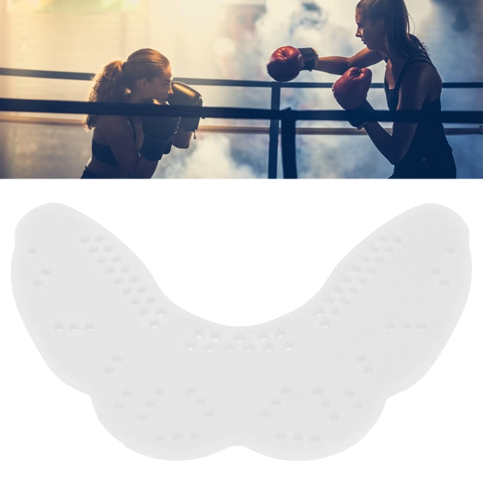 Protector Bucal Deportivo EVA Fuerte para Fútbol, Baloncesto, Boxeo (WHITE)
