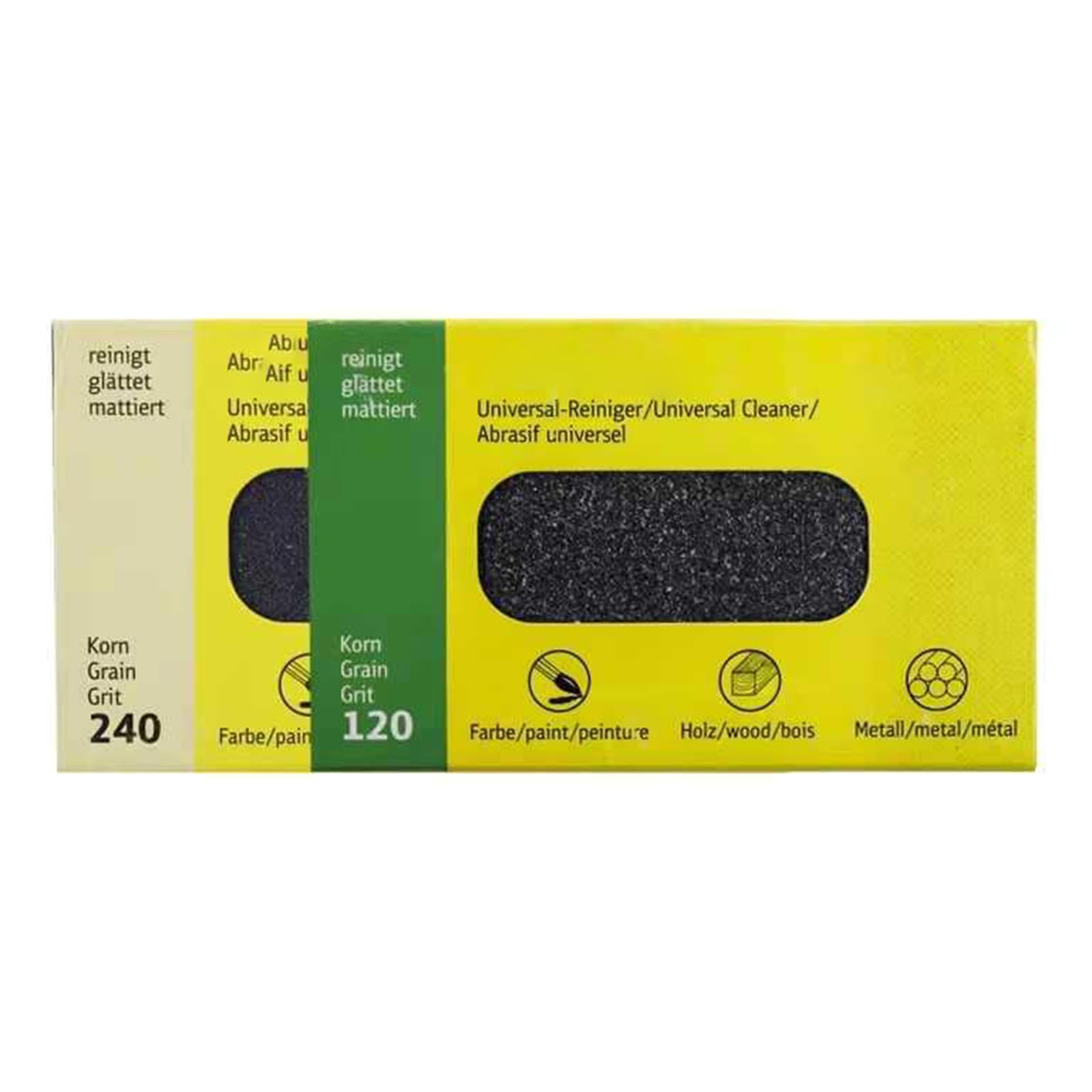Bloc gomme à grain fin 80 x 50 x 20 mm finition lisse en acier inoxydable pour enlever les rayures et polissage durable pour la maison et l'atelier