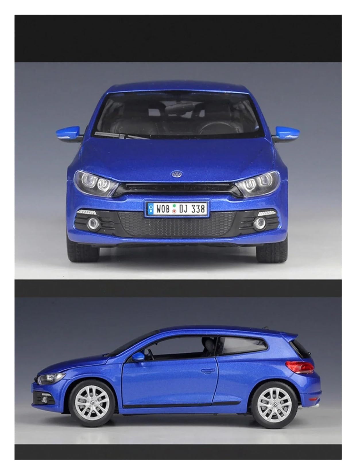 Metallo Scala Replica 1 24 per Volkswagen Scirocco Sports Car Die Cast Alloy Model Home Decor Series Hobby Veicoli Giochi Set