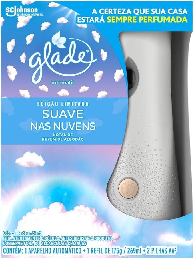 Desodorizador Glade Automatic Spray Aparelho + Refil Nuvens Edição