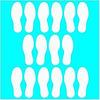 Vista 53 de LiteMark Calcomanías de vinilo para piso, calcomanías de línea para suelo de aula, oficinas, bailes, eventos, marcadores de puntos duraderos