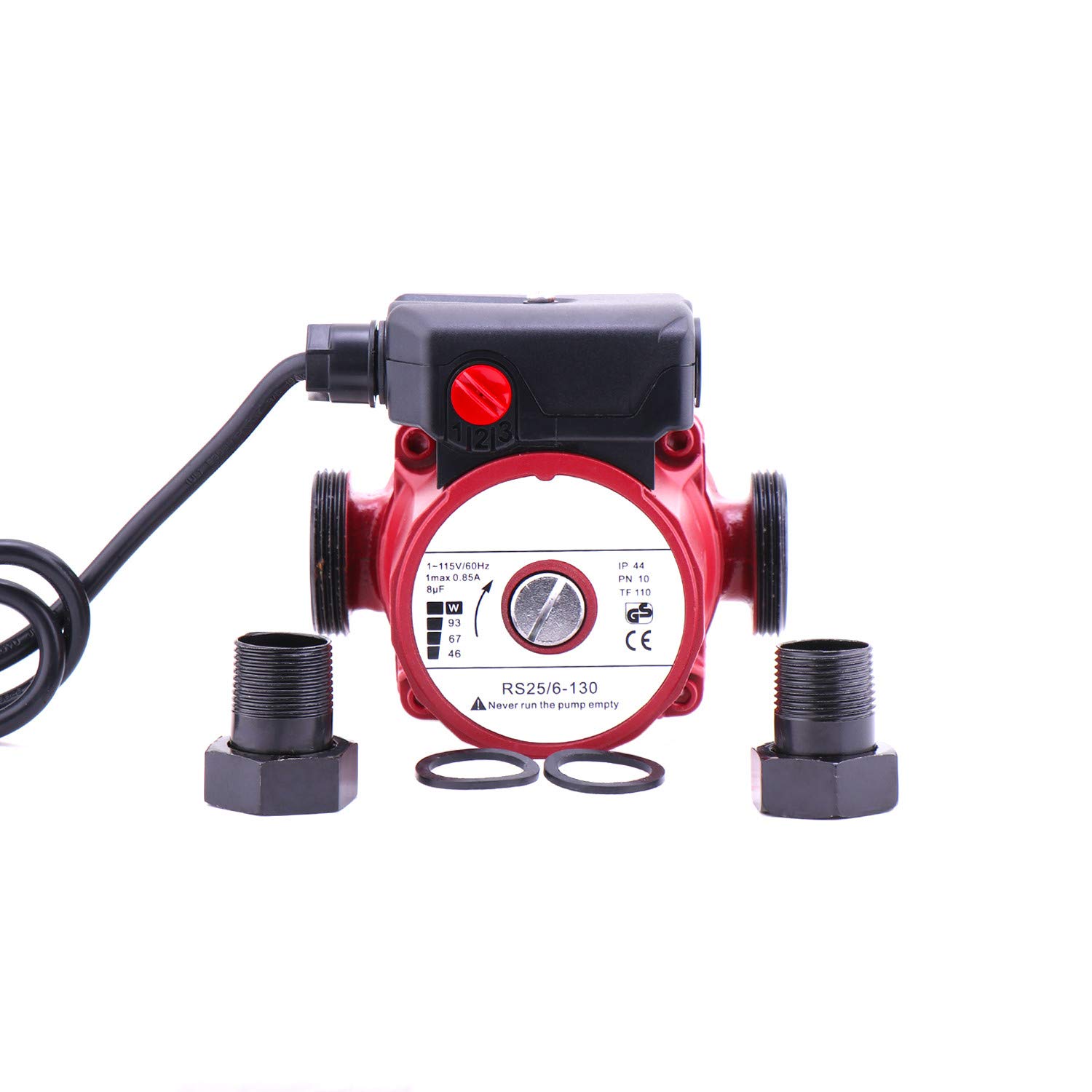 ZHKUO Pressure Booster Pumps 115V Hot Water 3-Speed Cast Iron Water Recirculating  Pump 1 1/2 inch Outlet 46/67/93W Circulator Pump for Water Heater System :  Amazon.ca: Tools u0026 Home Improvement