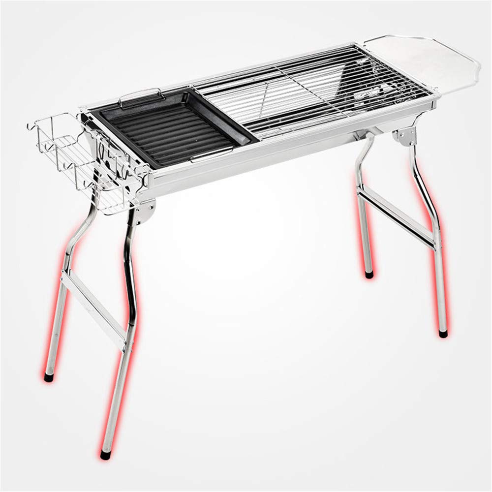 Griglia per Barbecue a Doppio Forno, Fodera Indipendente, Pieghevole 5 Persone o più Griglia per Barbecue di Grandi Dimensioni, per la casa Giardino Esterno Campeggio PIC-nic Cucina