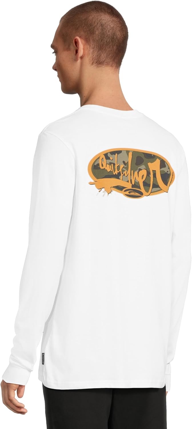 Quiksilver Mens Impaired Camo Long Sleeve Screen Tee - Image 3