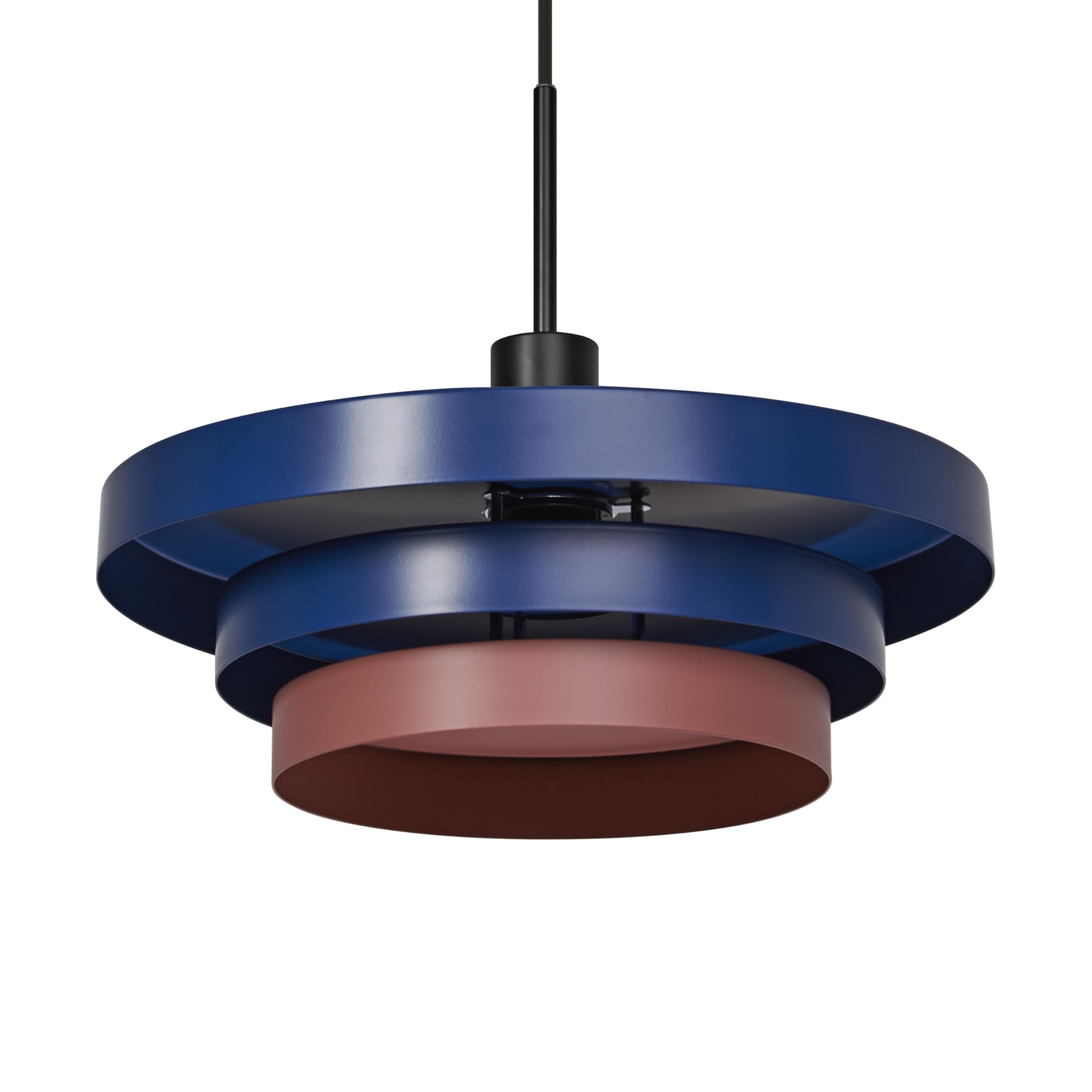OSRAM Layers Decorative Pendant Light with E27 Socket, 400mm, IP20, Metal, Blue/Pink