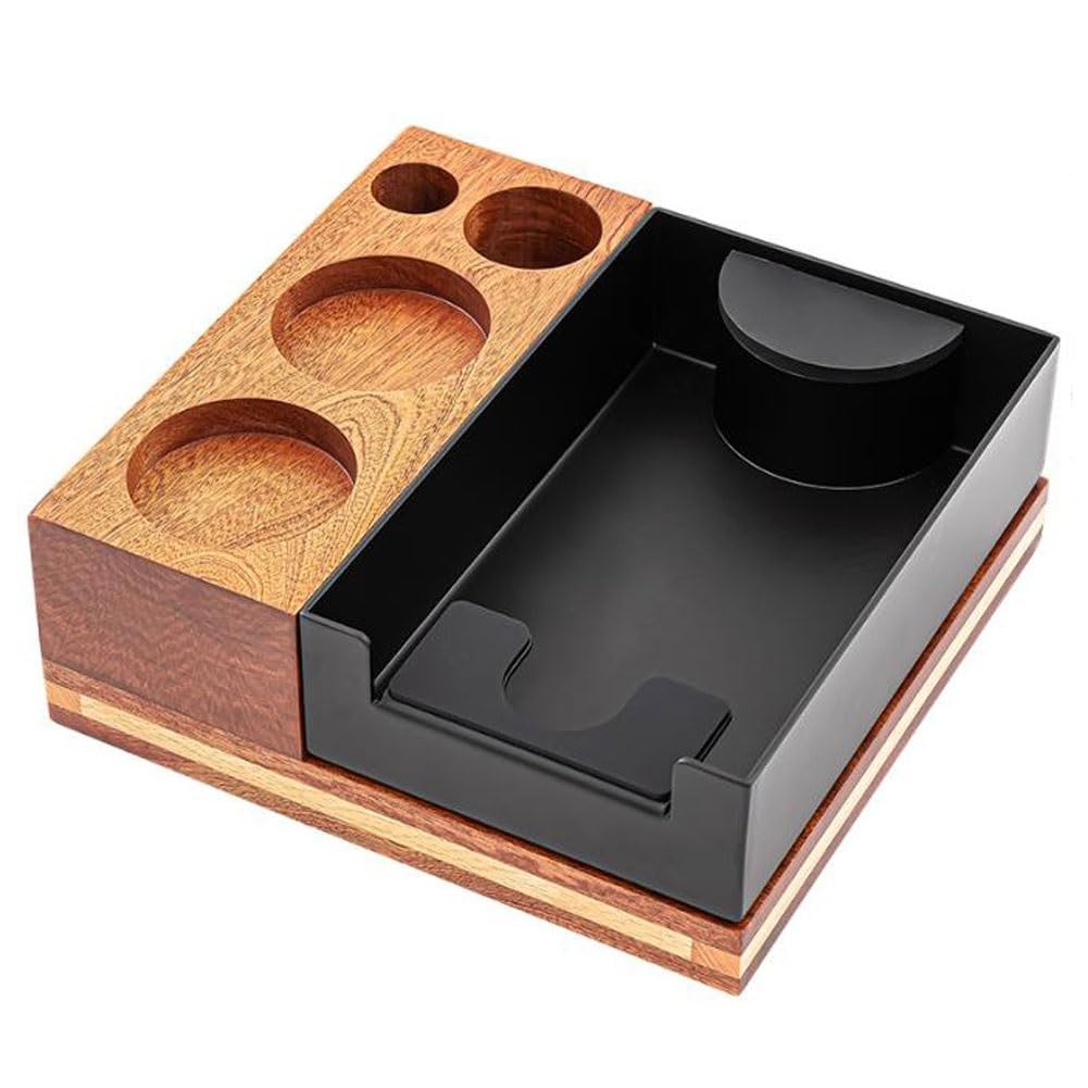 Stacja tamper do espresso, 58 mm tamper do kawy, akcesoria do espresso, dozownik kawy do idealnie kompaktowych fusów do kawy, profesjonalne narzędzia dla baristów