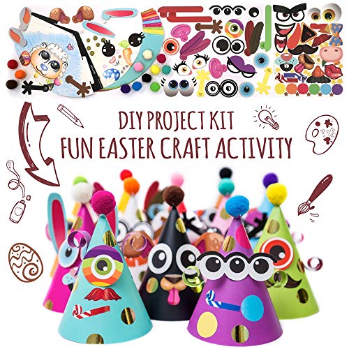 Fun Cone Hats Making Activity Kit – DIY Art & Craft Project Set