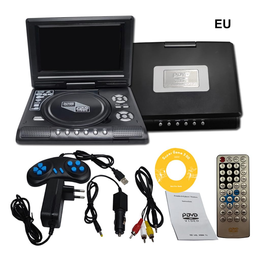 Lettore DVD portatile per auto con altoparlanti ad potenza e volume sonoro 2. Il lettore DVD portatile con volume sonoro e forte è dotato di