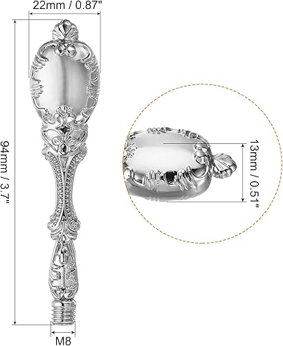 Miniatura 2 de PATIKIL Mango de sello de cera solamente, mango de metal de repuesto para sello de invitación de boda, tarjeta de invitación de boda, sobre estilo