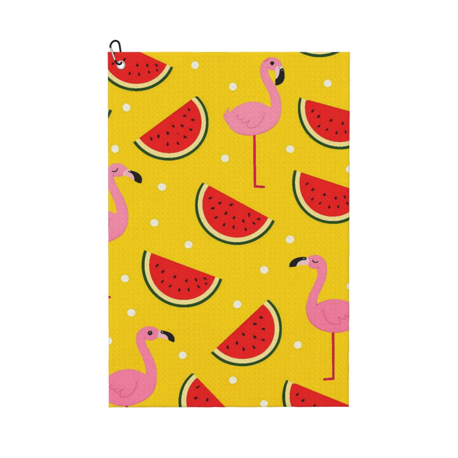 BSDFGSDD Pink Flamingo and Watermelon Golf Towel 24 x 16 inches
