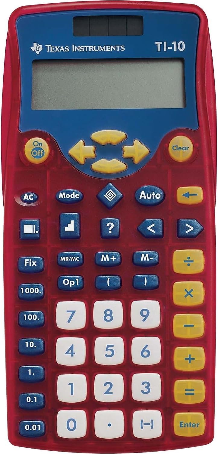 Texas Instruments TI-10 - Calculadora (Bolsillo, Calculadora científica, 11 dígitos, 2 líneas, Multicolor)