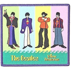 Toppa Yellow Submarine Band in Stripes - Les Beatles, Paul McCartney, John Lennon, RIngo Starr, George Harrison