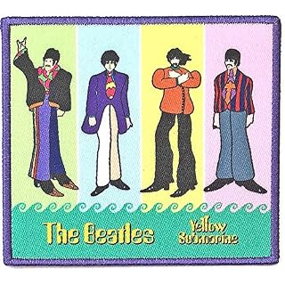 Toppa Yellow Submarine Band in Stripes - Les Beatles, Paul McCartney, John Lennon, RIngo Starr, George Harrison