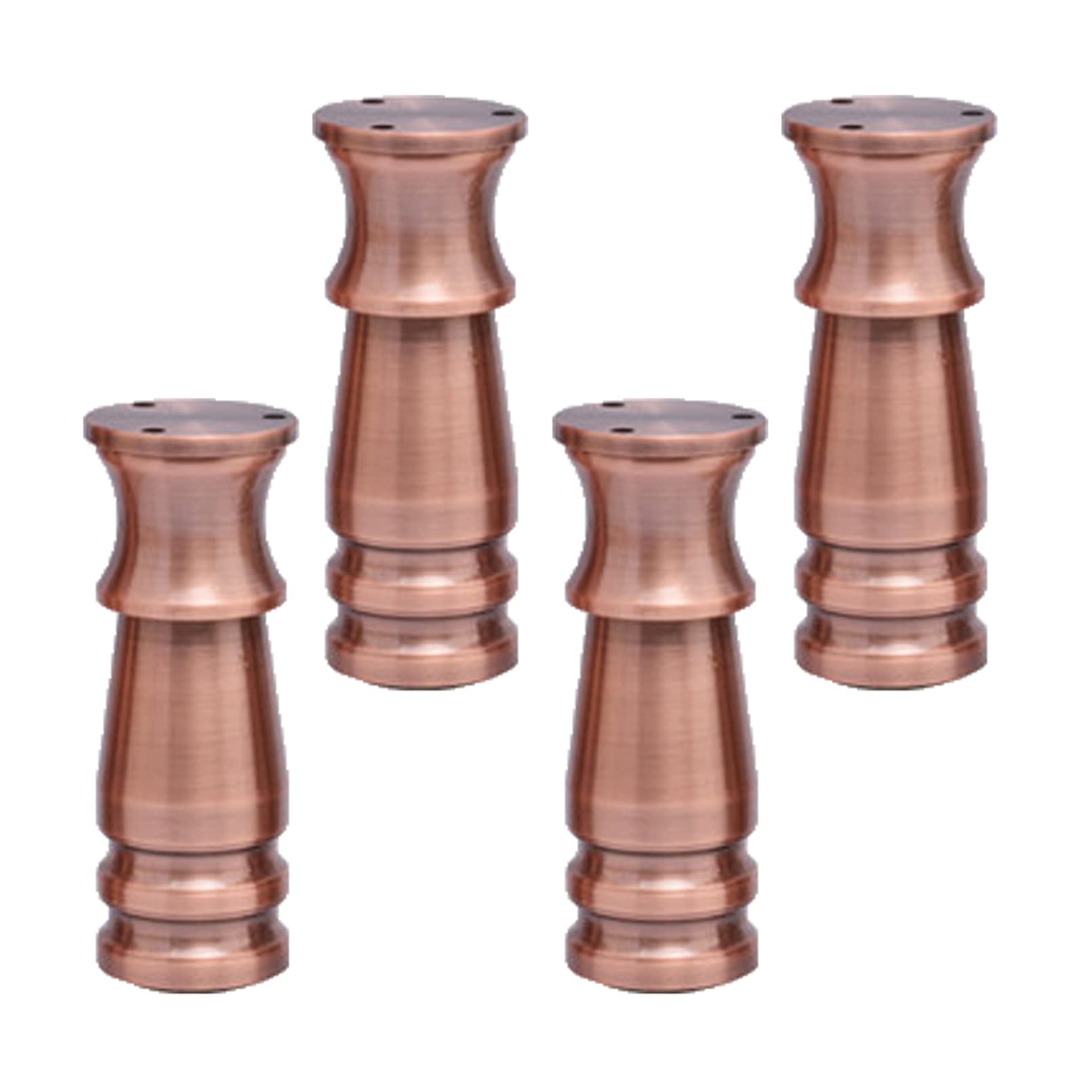 Generico Gambe per Mobili Retro Copper 4 Pezzi Regolabili in Altezza 8-15 cm Piedini per Tavolo Piedini per Divano Piedini per Mobiletto Gambe per Tavolino Alluminio con Viti (15 cm Retro Copper)