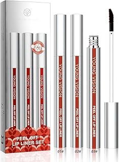 Peel Off Lip Liner Stain Set | Matte Waterproof & Tattoo-Effect Formula | Nude Matte Shades for Women & Girls | Long-Lasti...