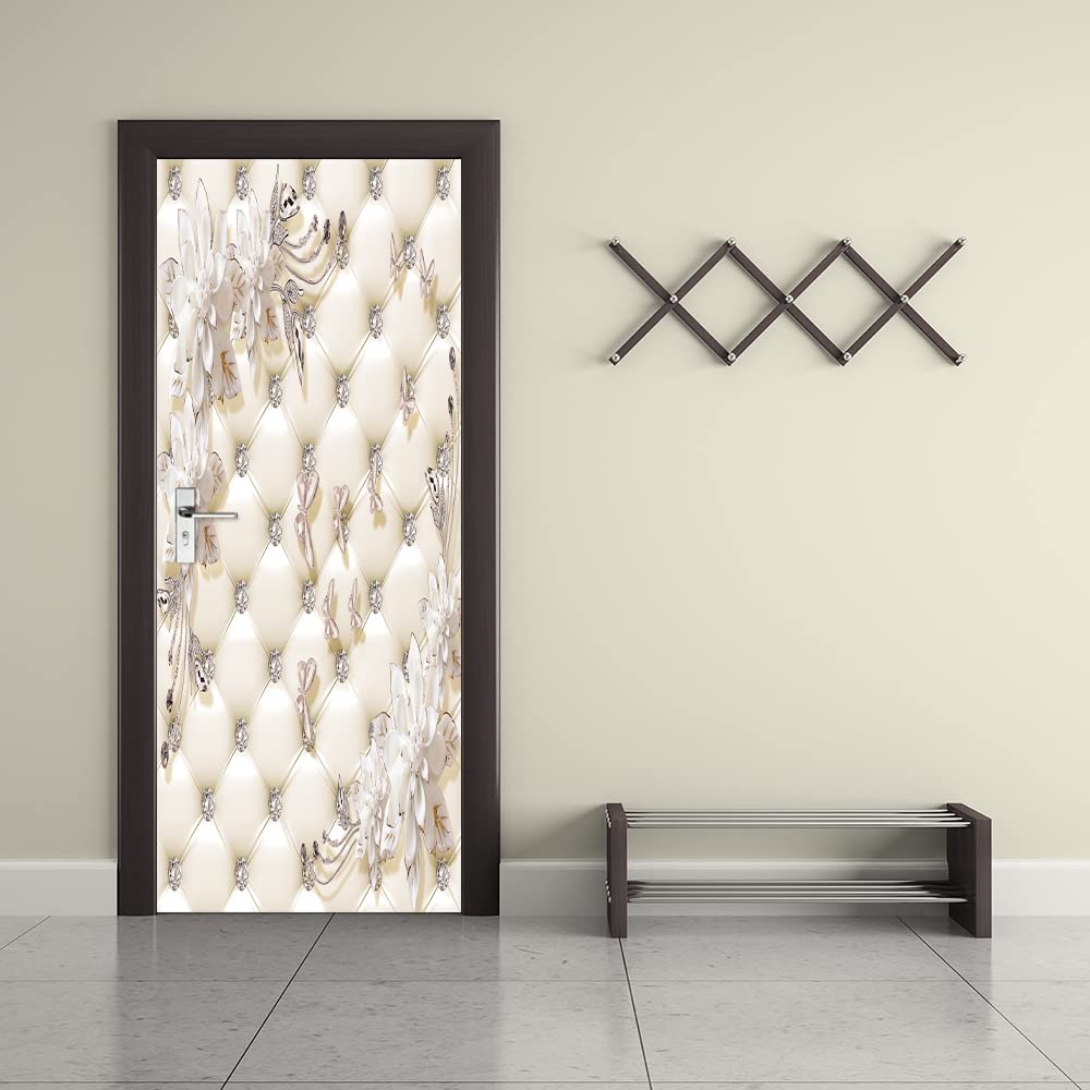 Papier peint autocollant 3D porte decoration amovible 77 x 200 cm