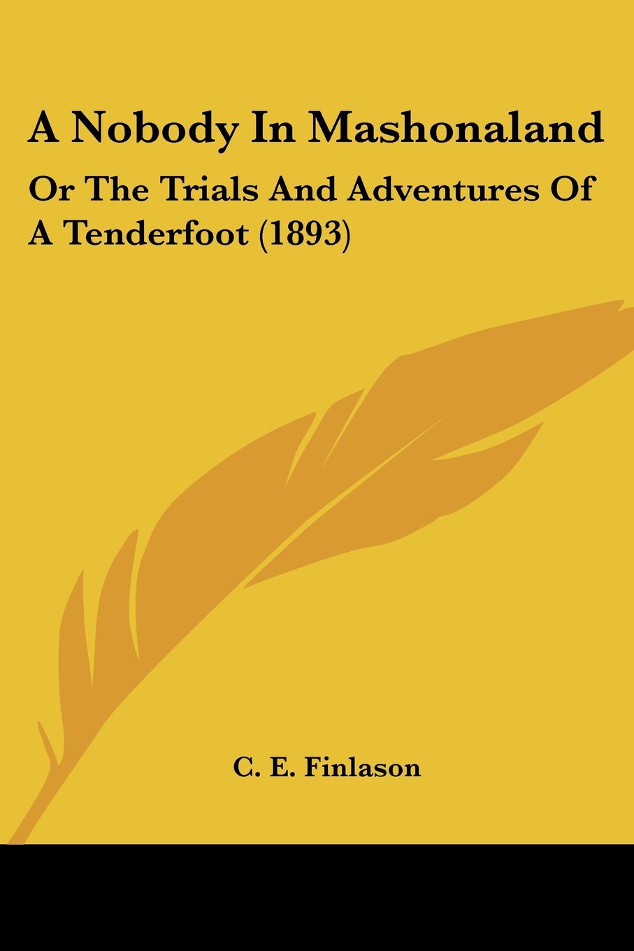 A Nobody In Mashonaland: Or The Trials And Adventures Of A Tenderfoot (1893)