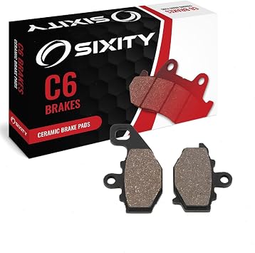 Sixity C6 Rear Ceramic Brake Pads for Kawasaki Z1000 ZR1000 DAF 2010-2013