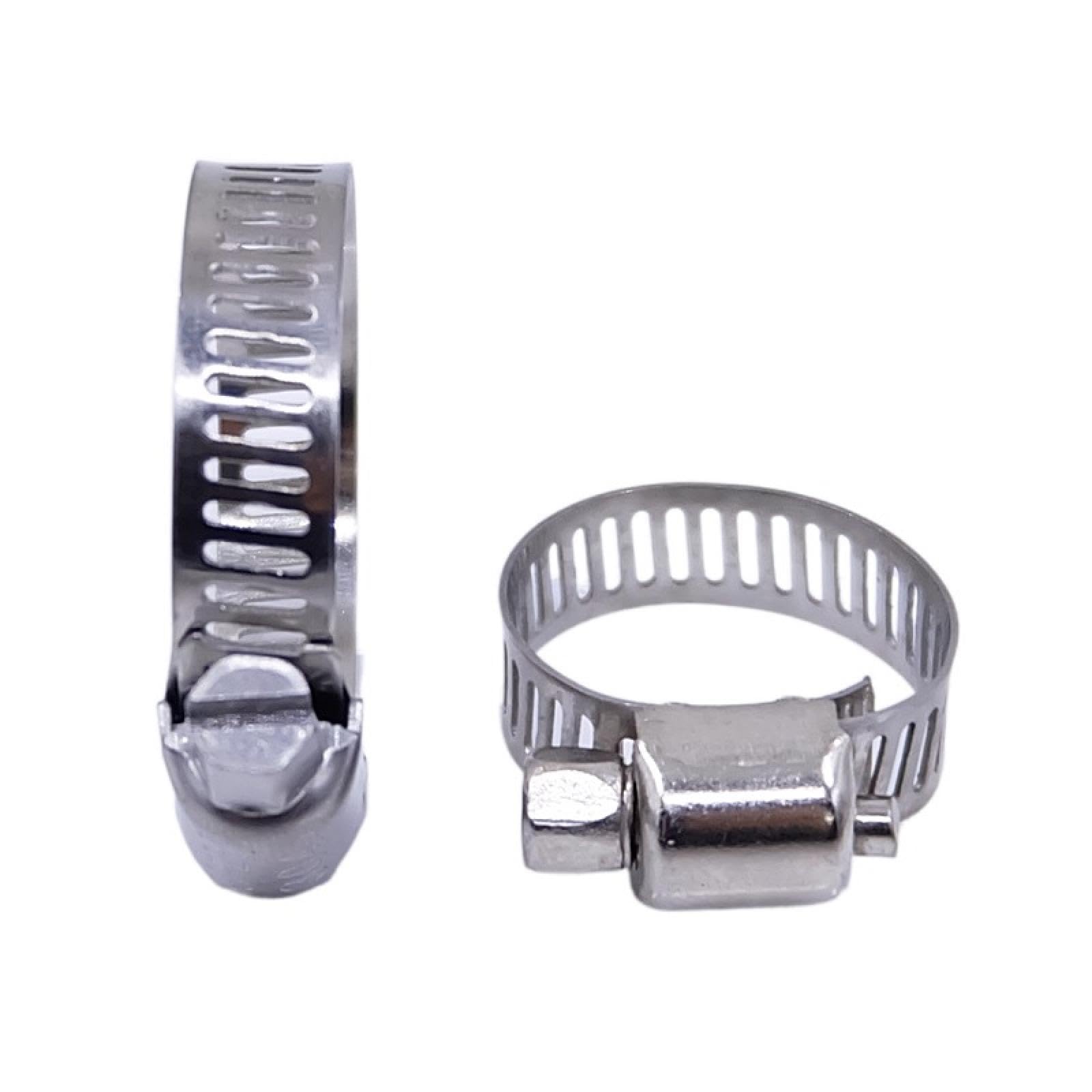 Abrazaderas de manguera de acero inoxidable de 6 mm a 600 mm, ajustables, de engranaje triple, para combustible, agua, con resorte fijo (600 mm x 5 unidades)