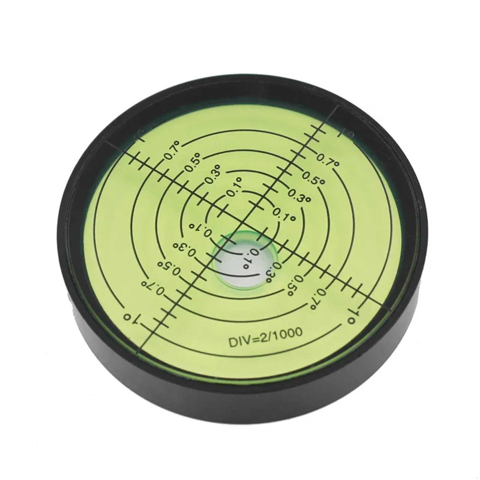1 szt. wysoka precyzja metalowa okrągła poziomica bąbelkowa poziomica bąbelkowa zielona średnica 60 mm wysokość 12 mm (z magnesem)