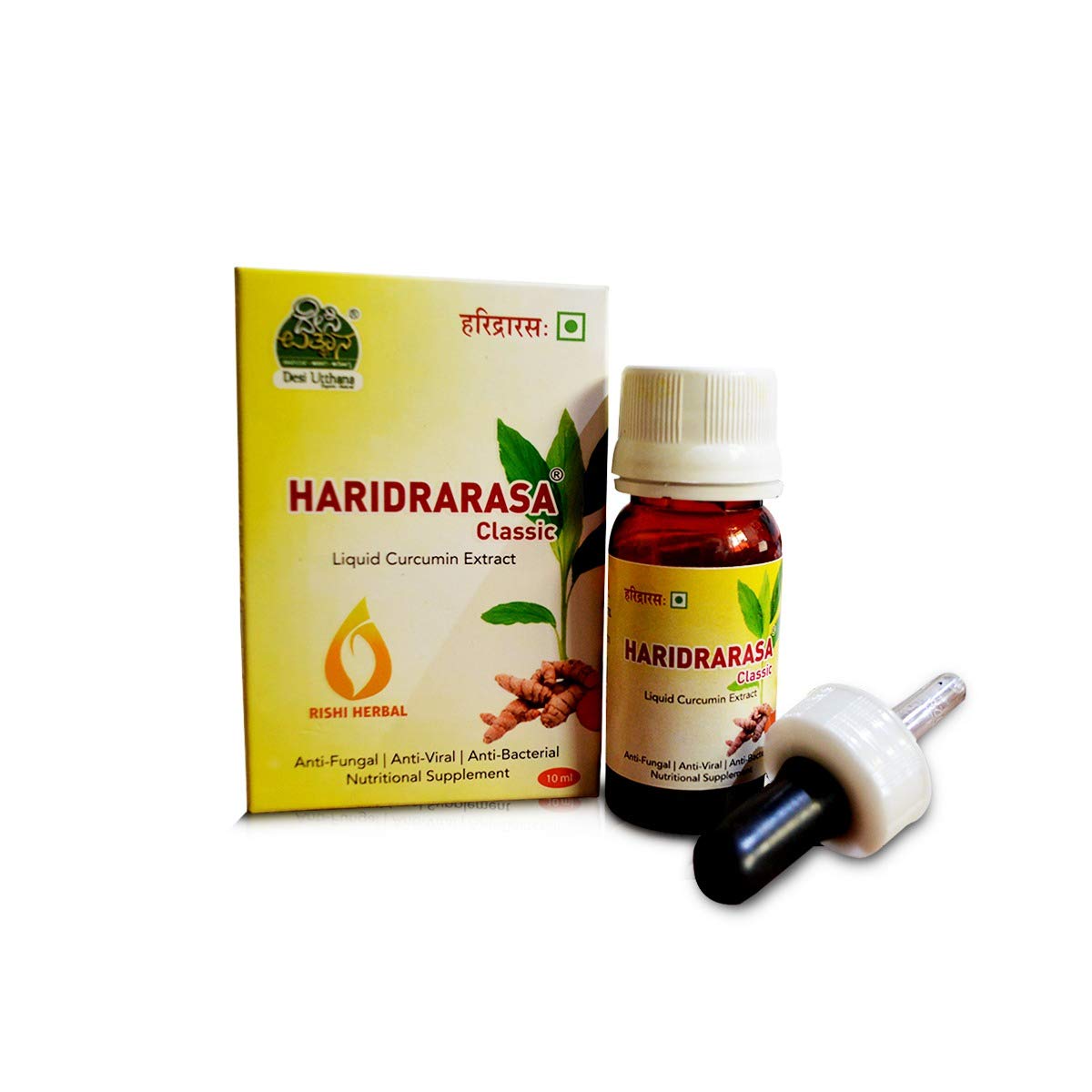 DESI UTTHANA Haridrarasa Curcumin with Bioperine Extract . Dosage 1/2